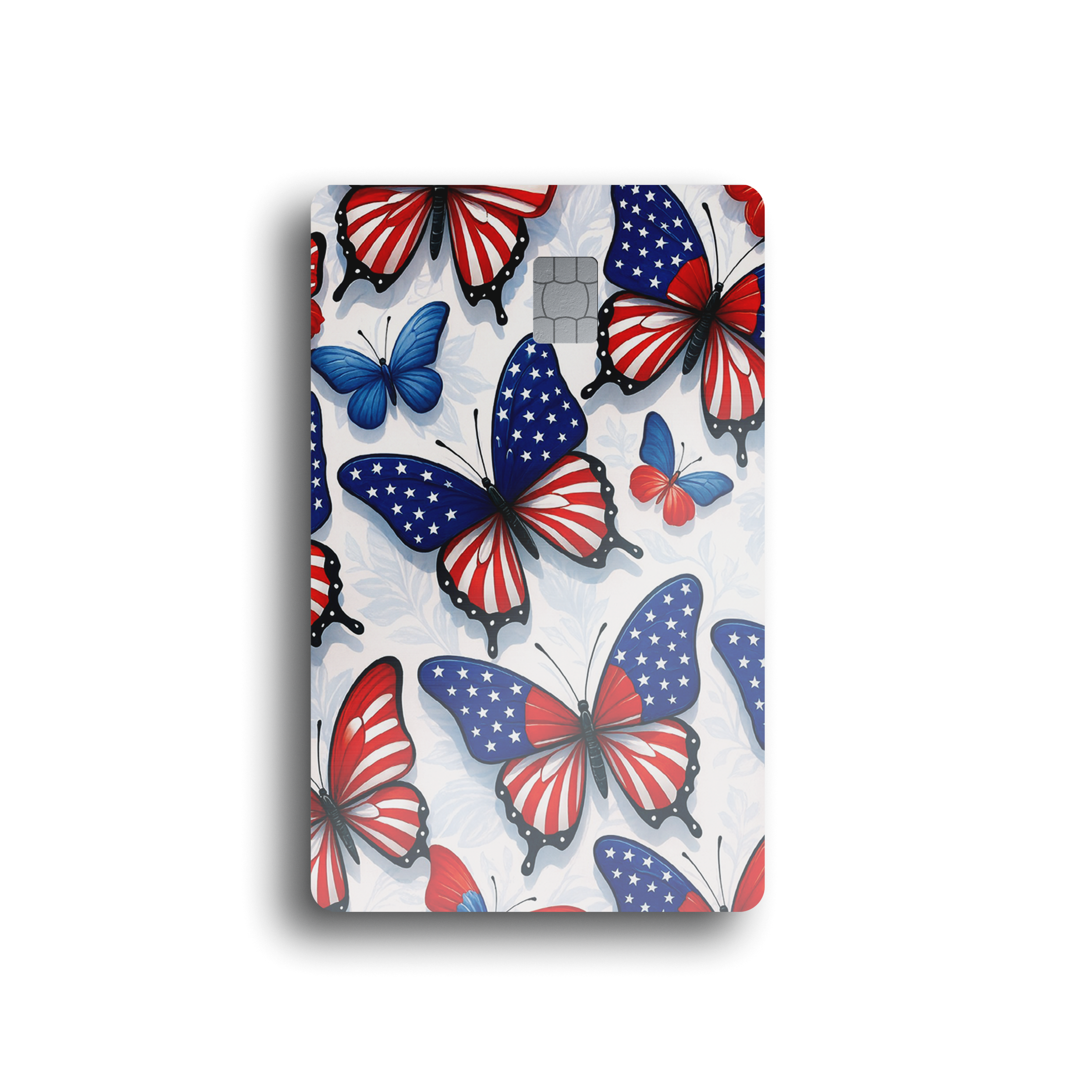 American Flag Butterfly Card Skin
